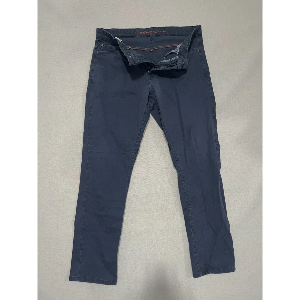Weatherproof Vintage Jeans Mens 34x32 Blue Denim‎ Cotton Stretch Straight Leg
